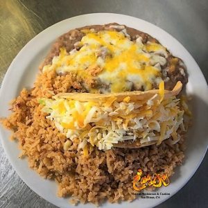 #2 Taco (shredded beef or shredded chicken)  